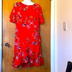 a.new.day. short sleeve dress! Size small but looks more like med.Tangerine